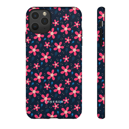 Pink Flower Pattern - Protective Phone Case