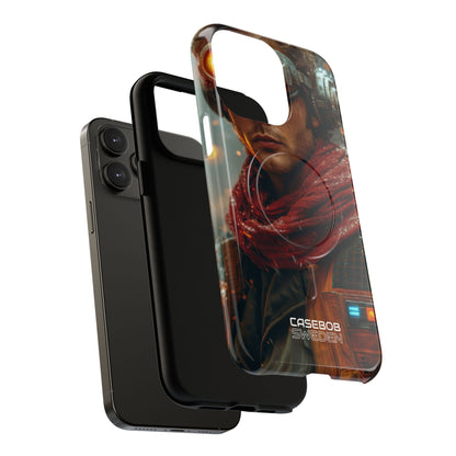 Futuristic Steampunk Explorer iPhone 14 - Tough+