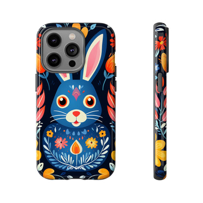 Bunny Jumps Joyfully - iPhone Case