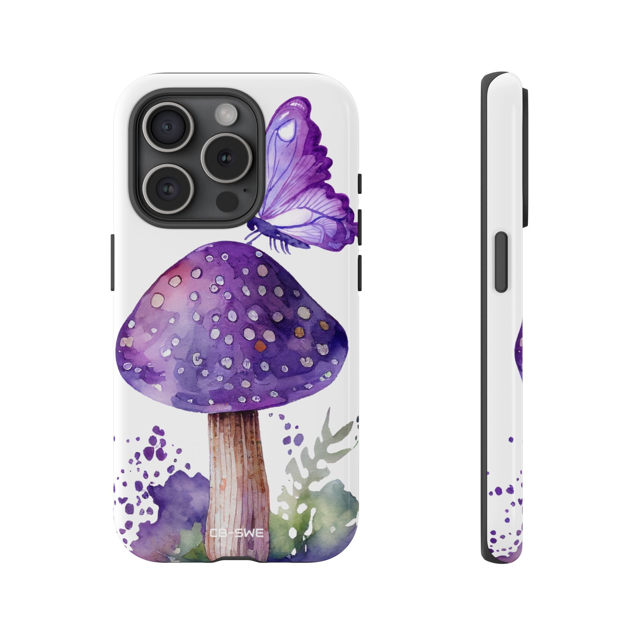 Whimsical Butterfly Perch - iPhone Case