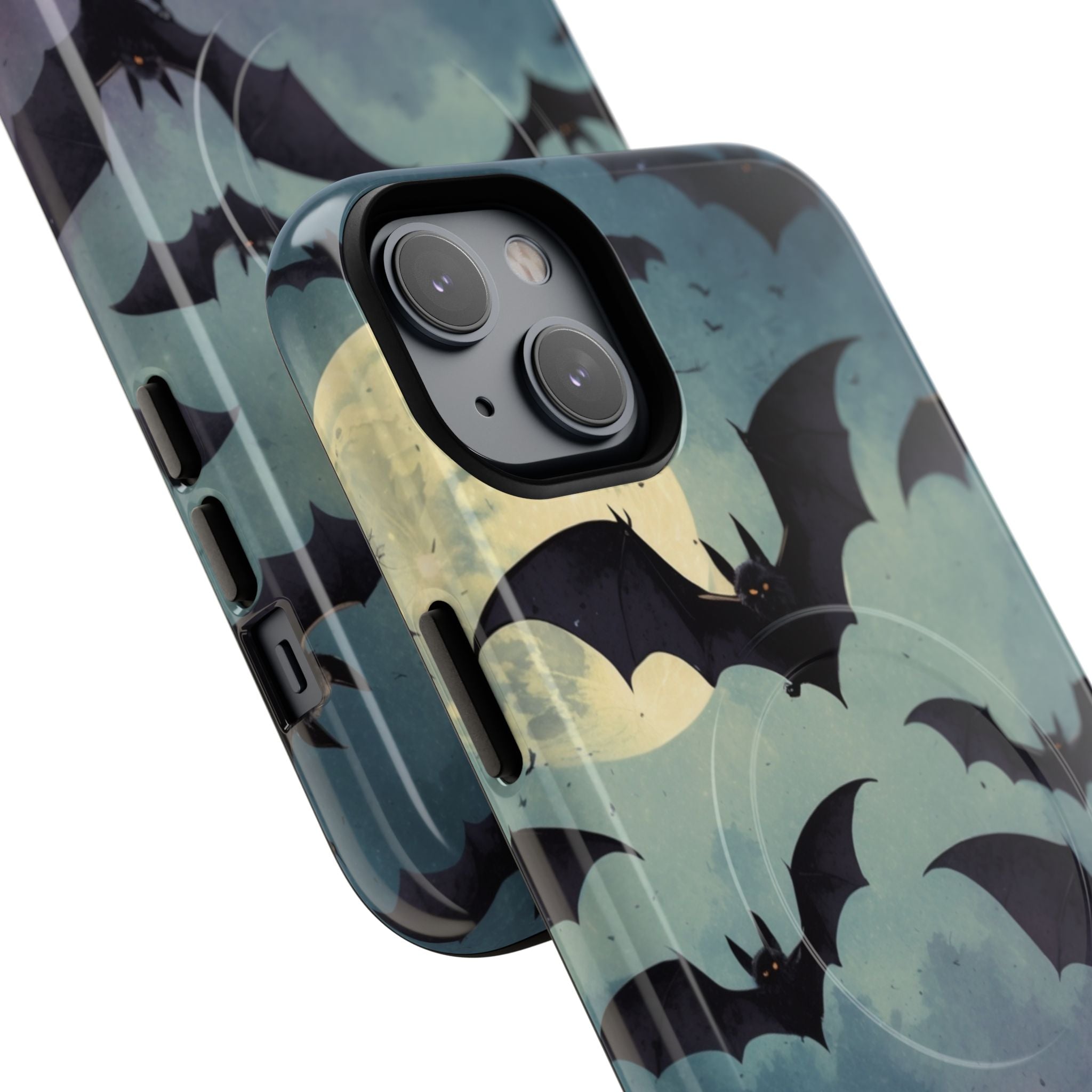 Glowing Bat Swarm iPhone 14 Plus Case - Tough+