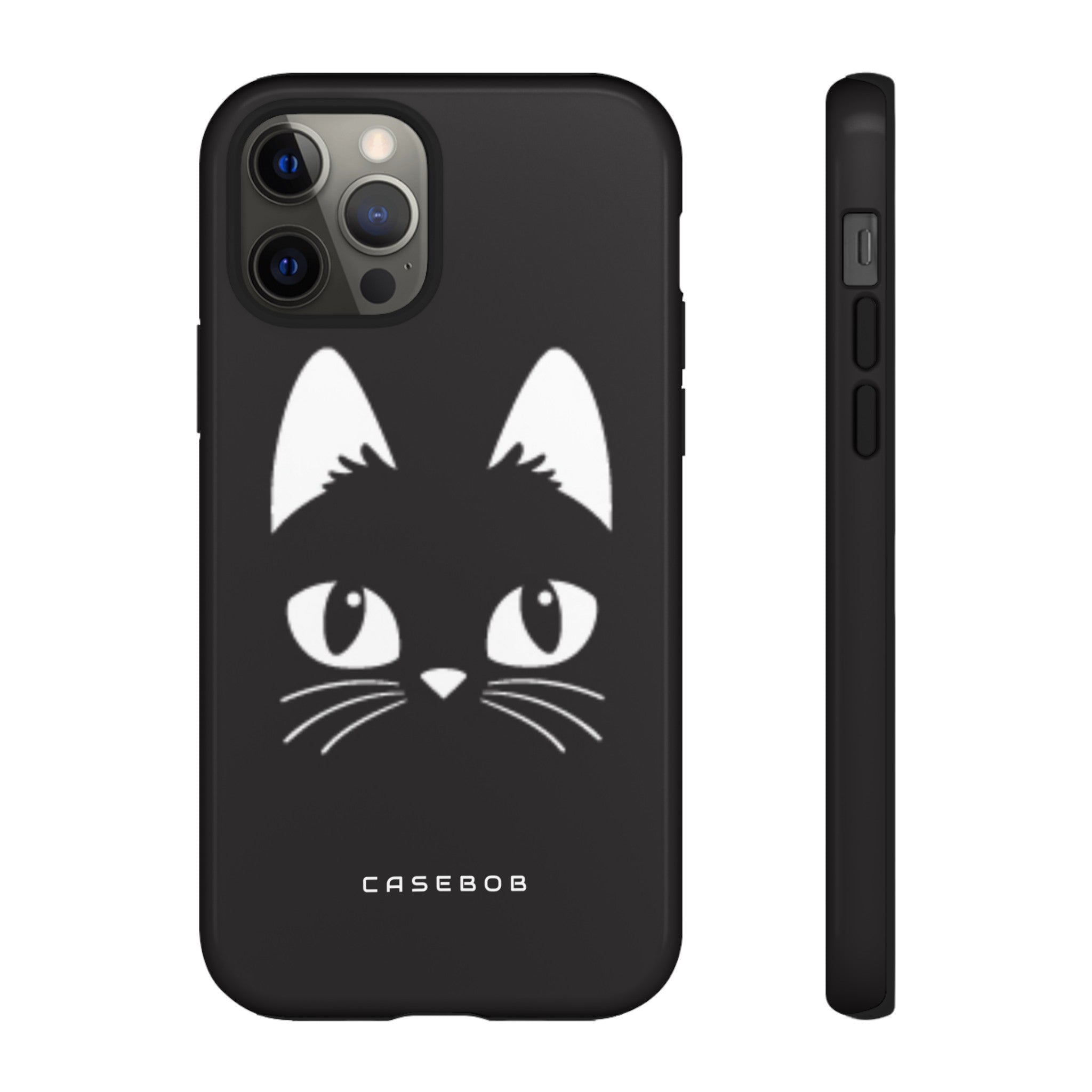 Cartoon Cat Icon - Protective Phone Case