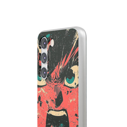 Screaming Face Pink Samsung S23 Case - Soft