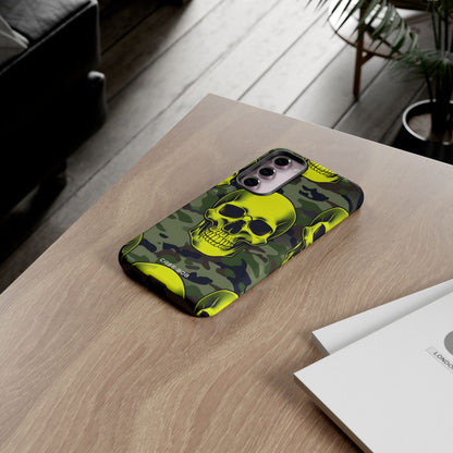 Neon Skull Camo Samsung S23 Plus Case - Tough