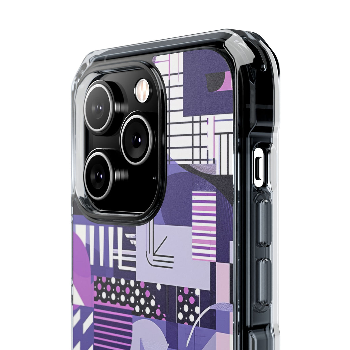 Ultra Violet Design | Handyhülle für iPhone (Clear Impact Case – magnetisch)