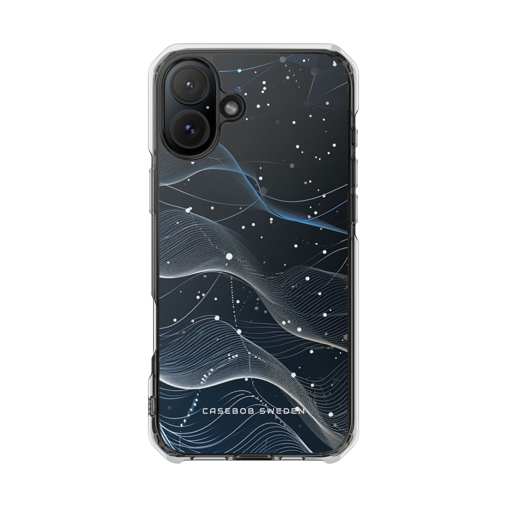 Gradient Neural Waves iPhone 16 - Clear Impact Phone Case