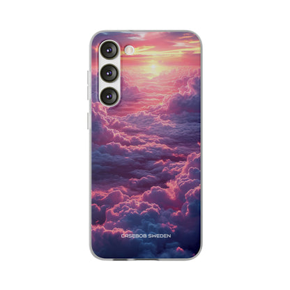 Pink Purple Clouds - Flexi Samsung S23 Phone Case