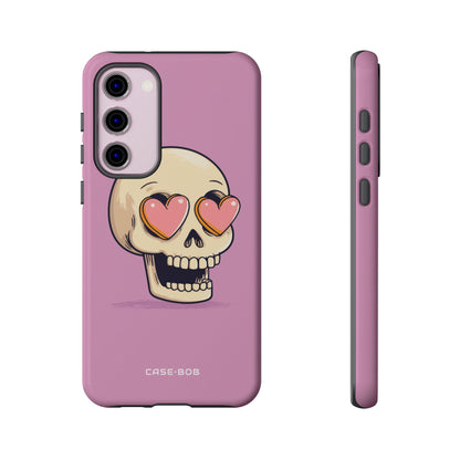 Heart Eyed Skull Samsung S23 Plus Case - Tough
