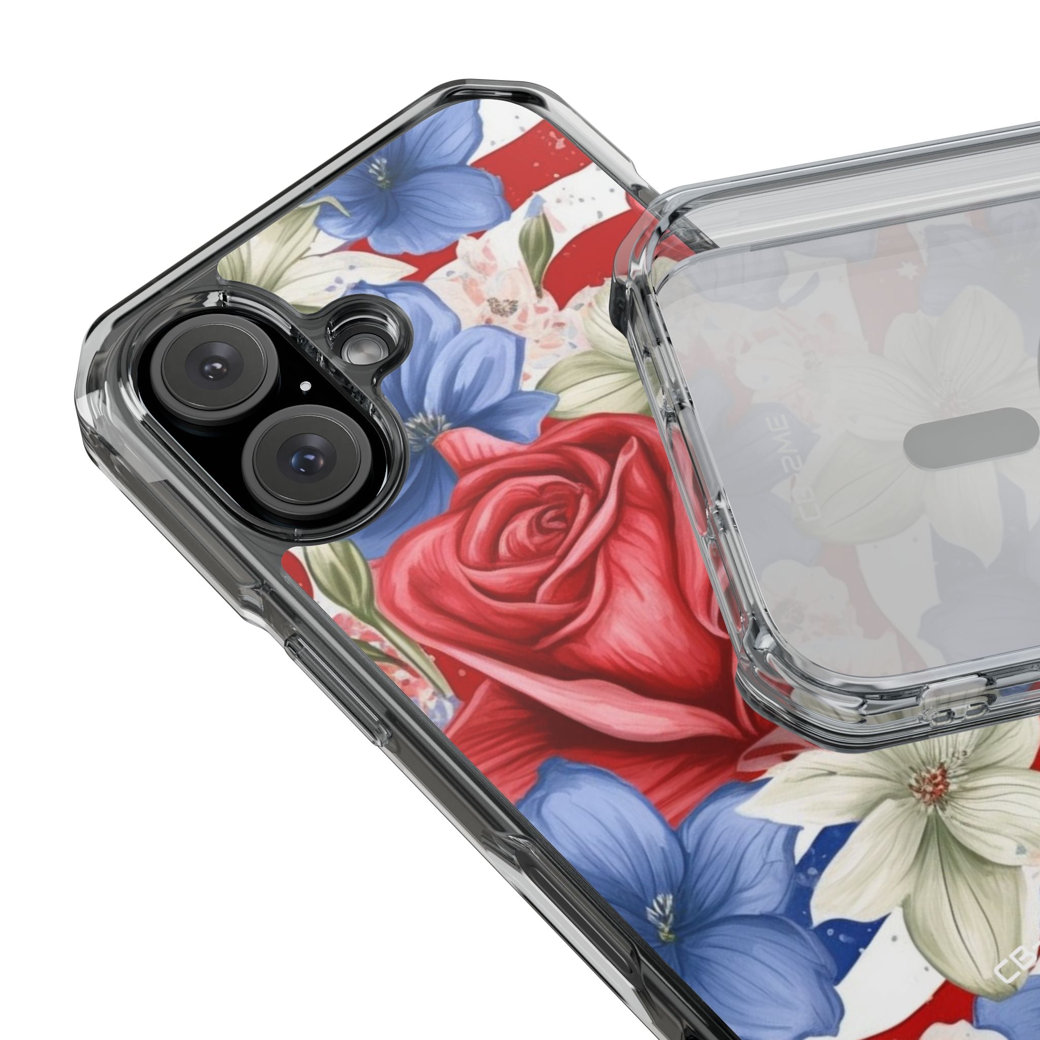 Roses Embrace Stripes iPhone Case - Impact
