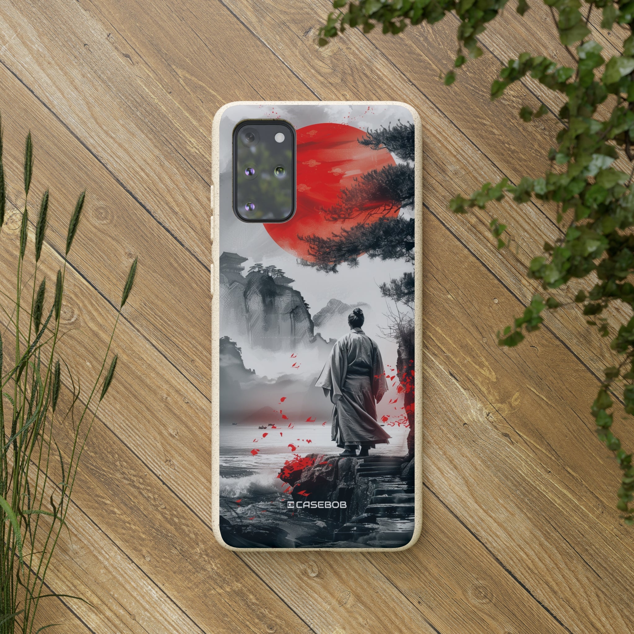 Serene Samurai Sunrise | Biodegradable Phone Case