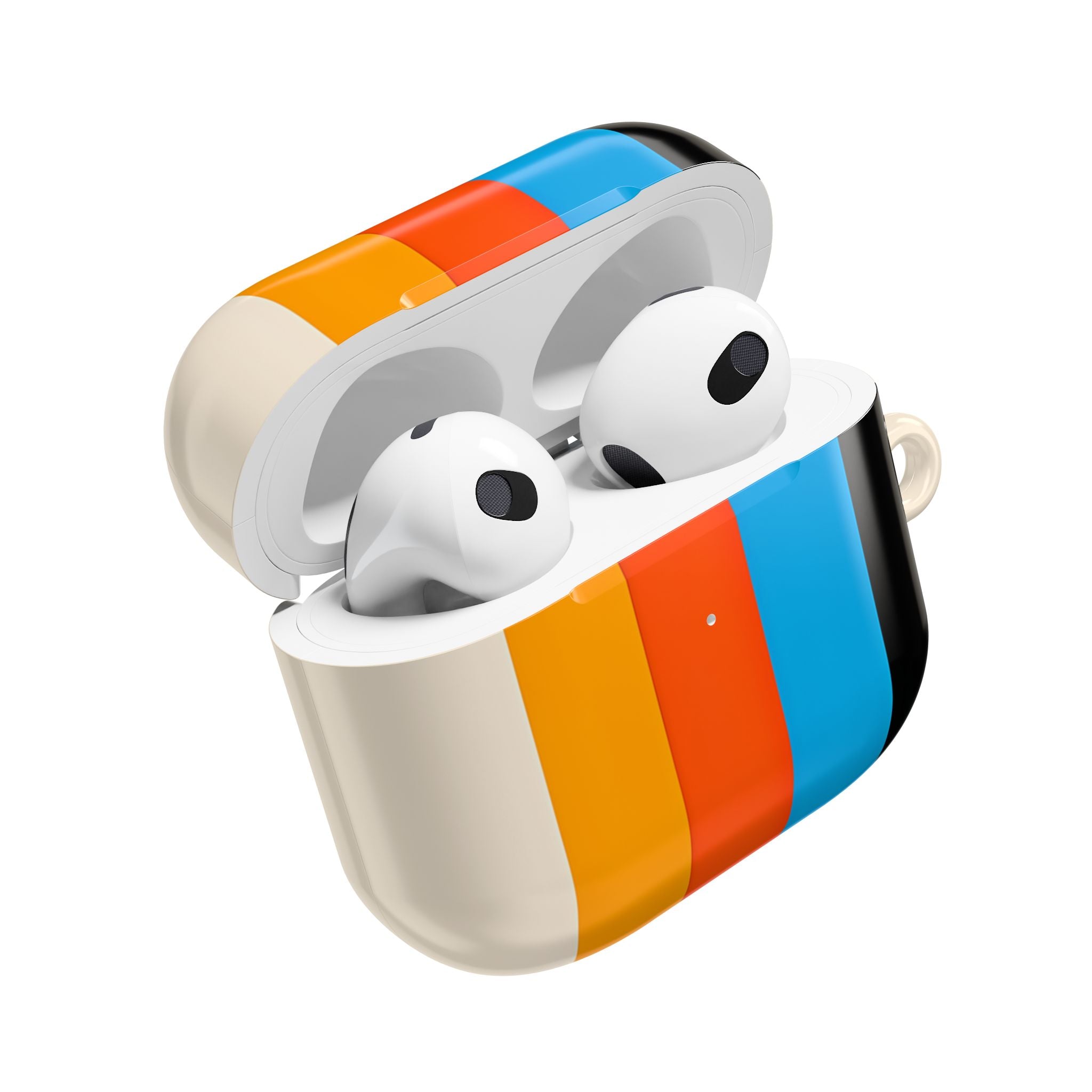 Rainbow Stripes Beige - AirPods Case