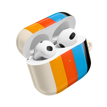 Rainbow Stripes Beige - AirPods Case