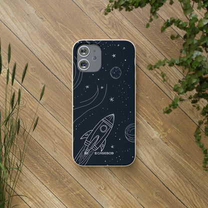 Cosmic Doodle Adventure | Biodegradable Phone Case