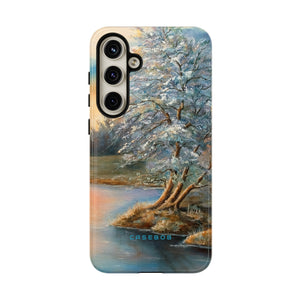 Winterday lake - Protective Phone Case