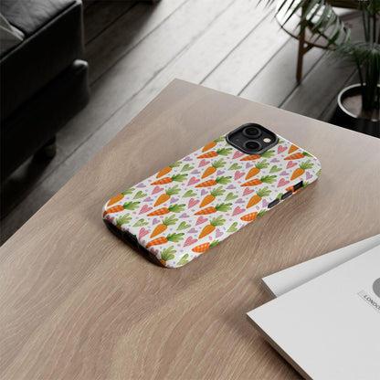 Carrots Embrace Hearts - iPhone Case
