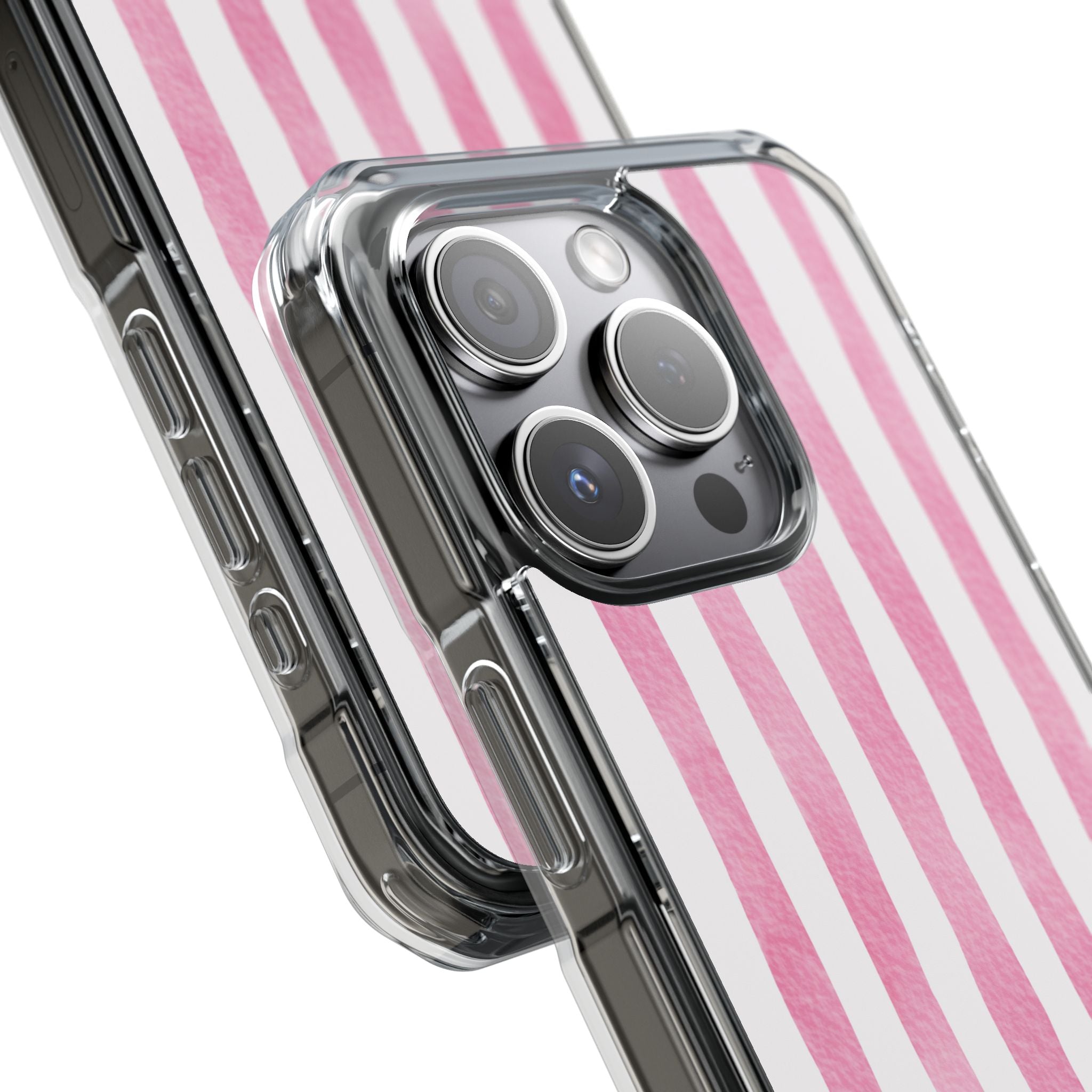 Pink Watercolor Stripes iPhone Case - Impact
