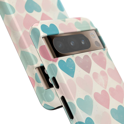 Retro Hearts Symmetry - Google Pixel Case