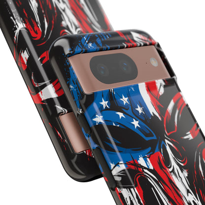 Military Grunge Skull Patriotic - Protective Phone Case