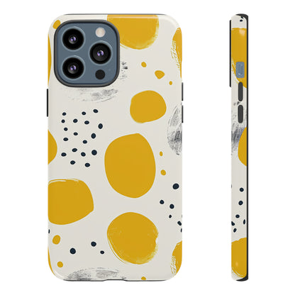 Dotted Yellow Simplicity - Protective Phone Case