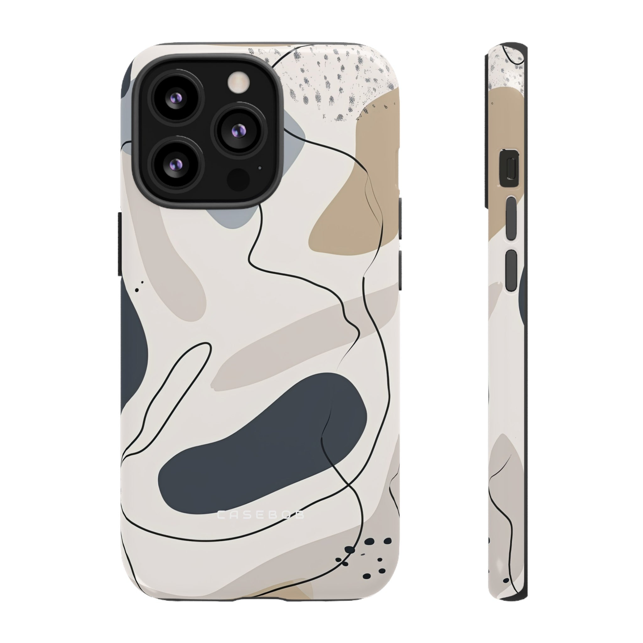 Grey Lines Simplicity - Protective Phone Case