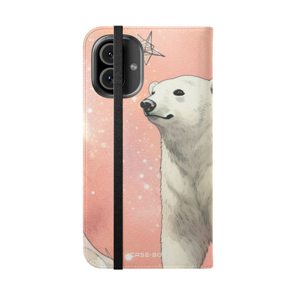Polar Bear Nebula - iPhone 16 Plus Case - Wallet