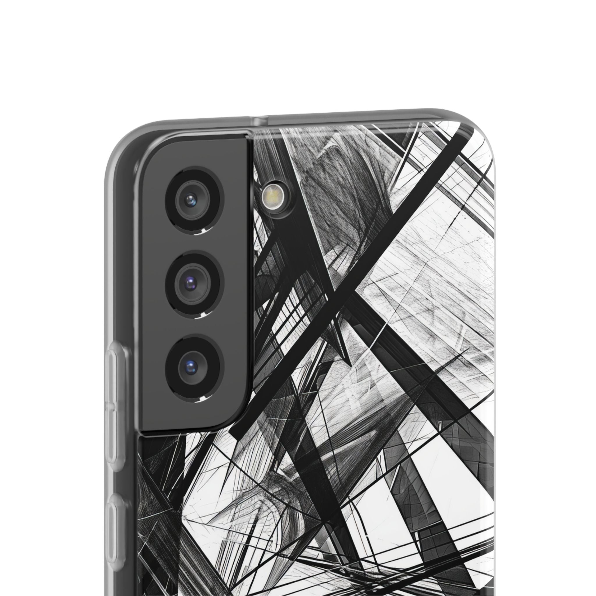 Monochrome Chaos | Flexible Phone Case for Samsung Galaxy