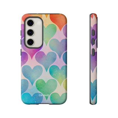 Watercolor Heart Symphony - Samsung Case