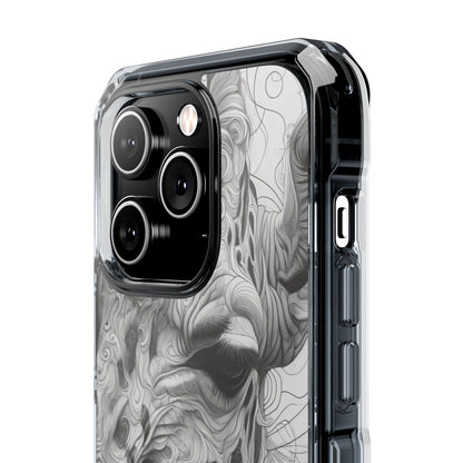 Swirling Giraffe Art iPhone 14 - Impact Clear+