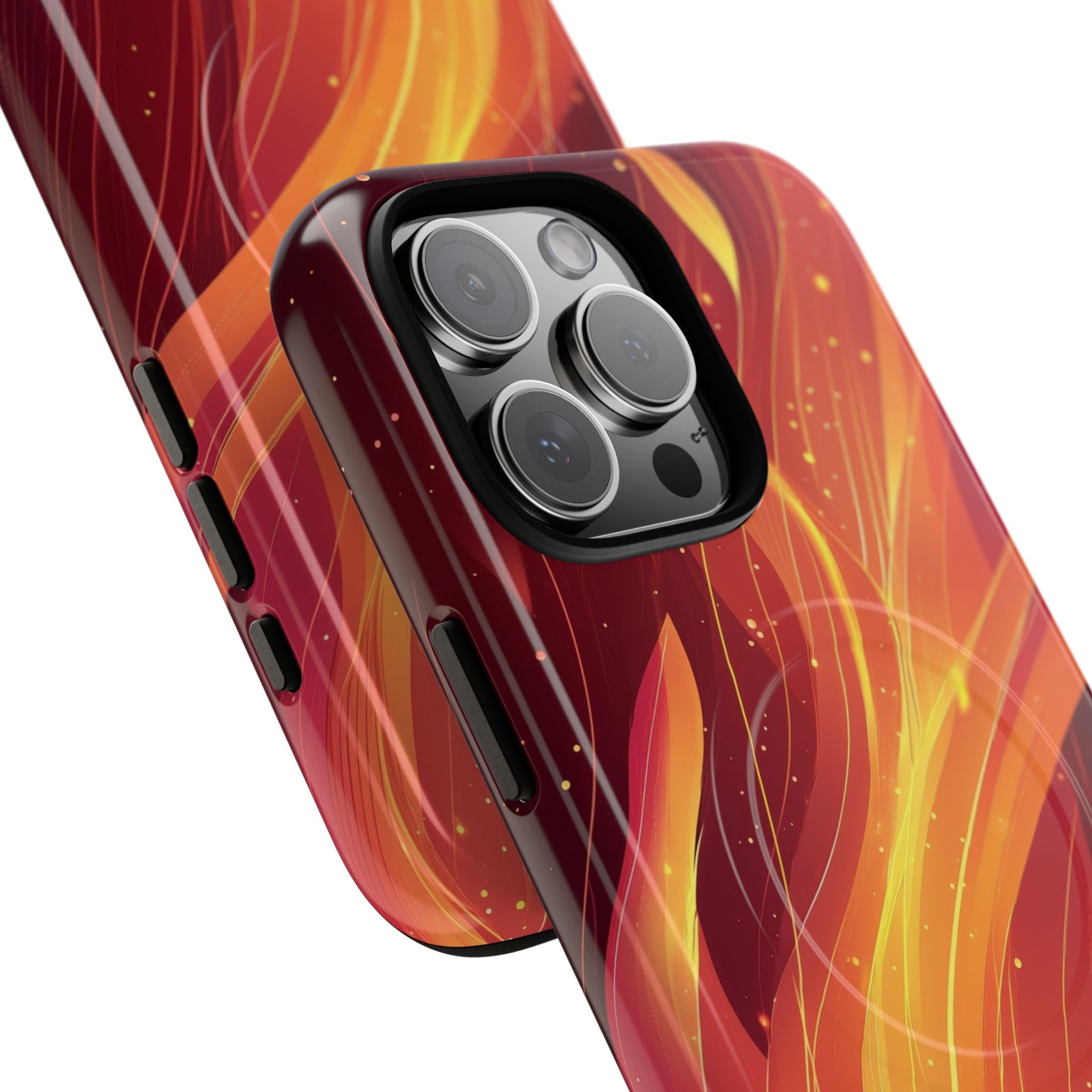 Flaming Flow iPhone 16 Pro Max Case - Tough+