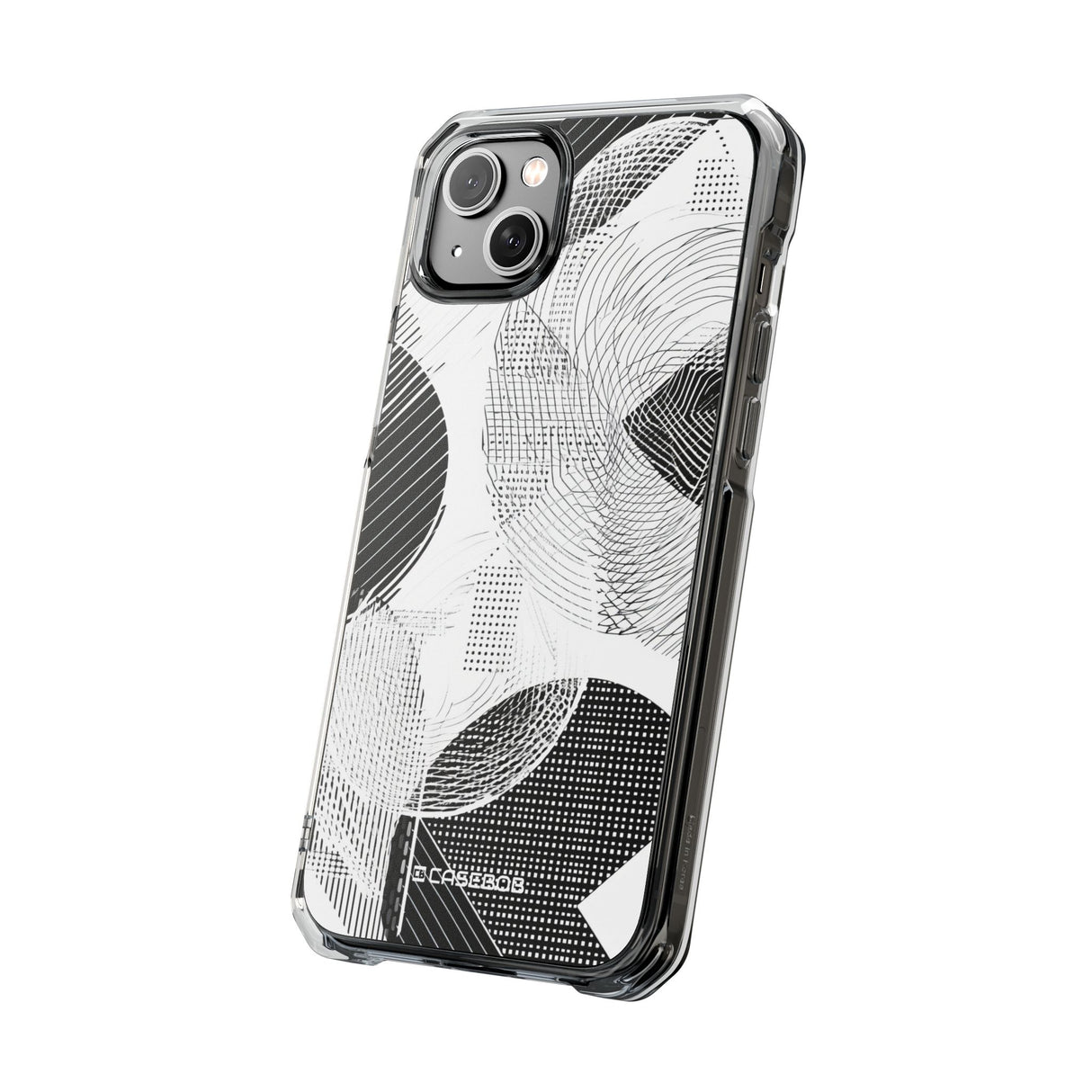 Monochrome Dynamics - Phone Case for iPhone (Clear Impact - Magnetic)