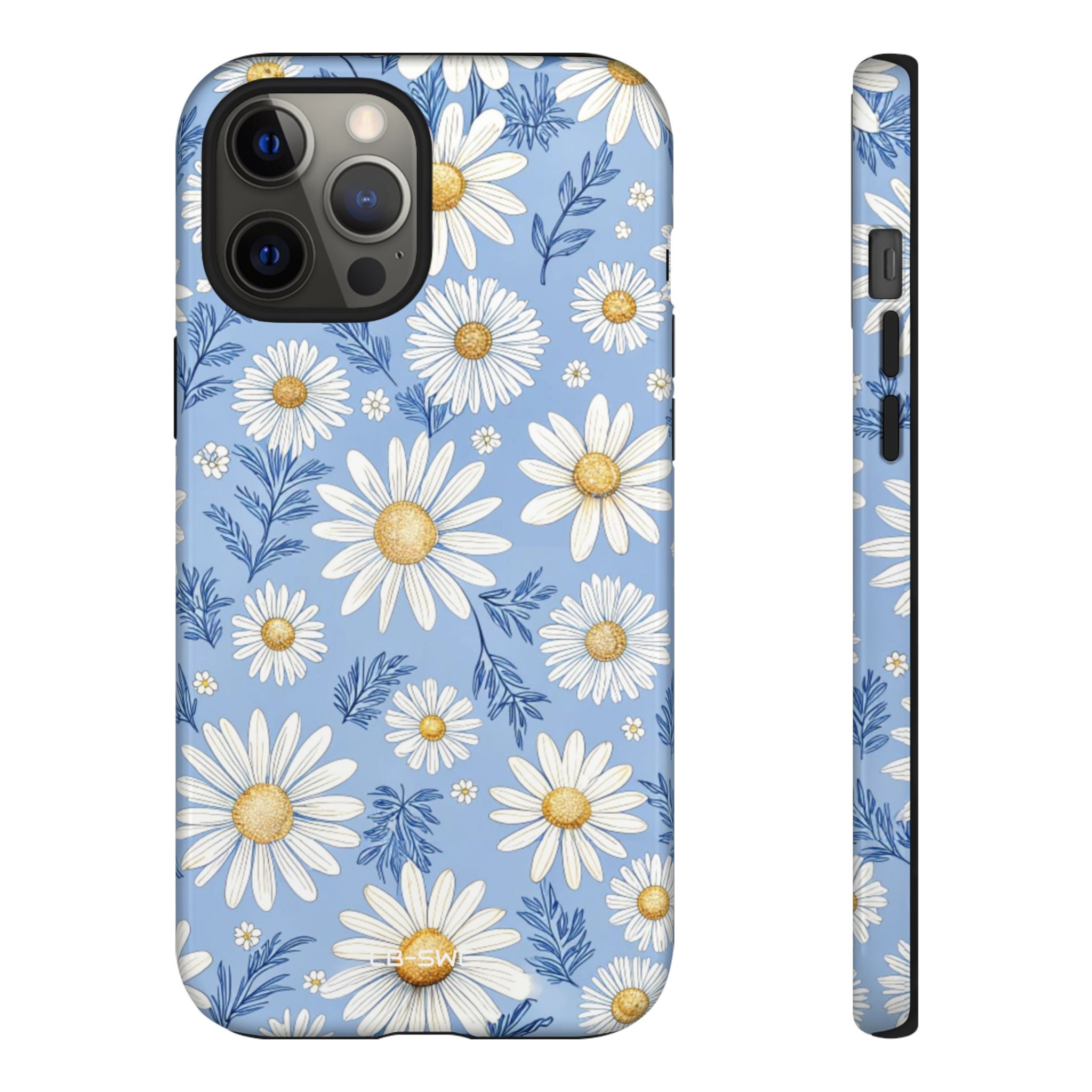 Daisies On Blue - iPhone Case