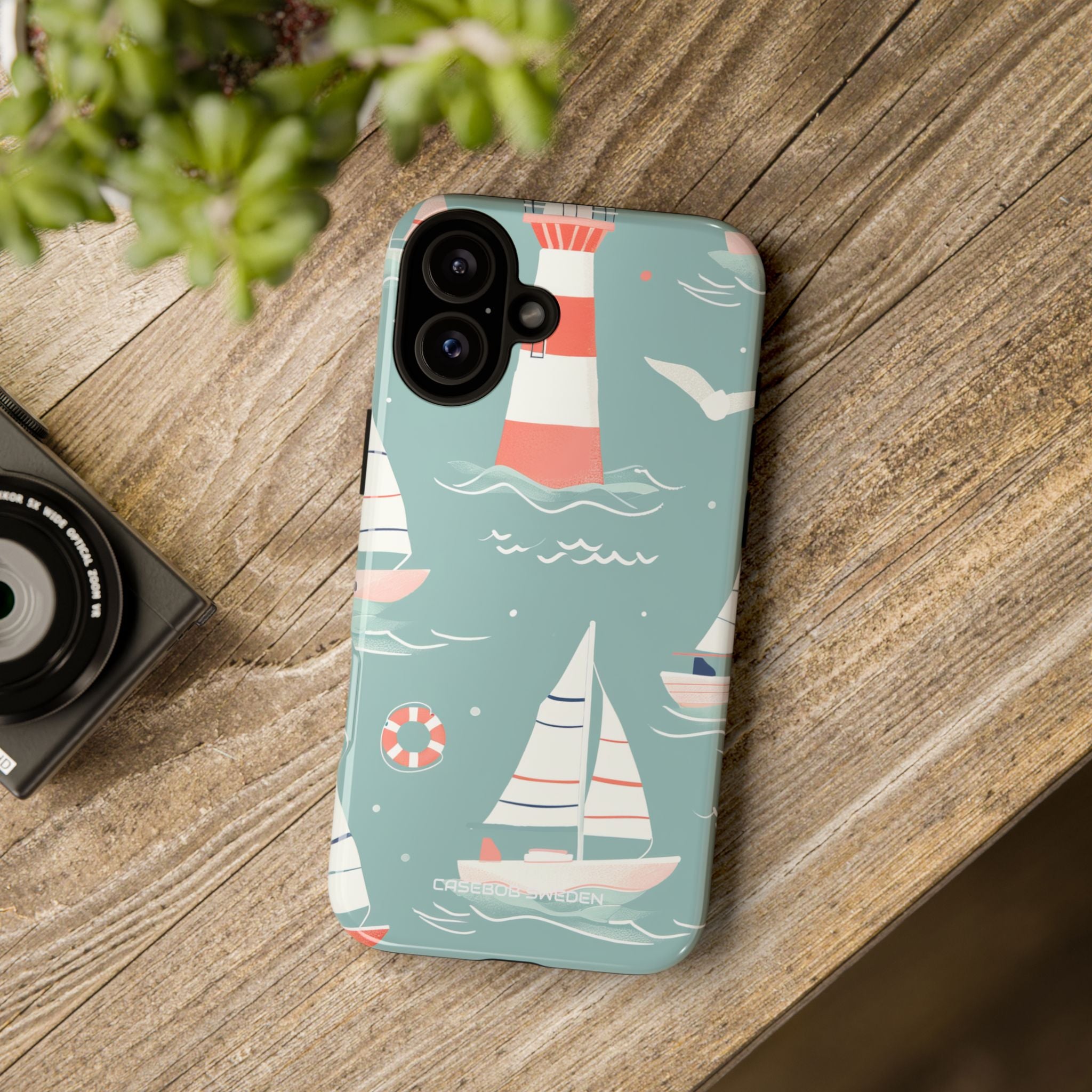 Lighthouse Nautical Charm - Tough iPhone 16 Phone Case