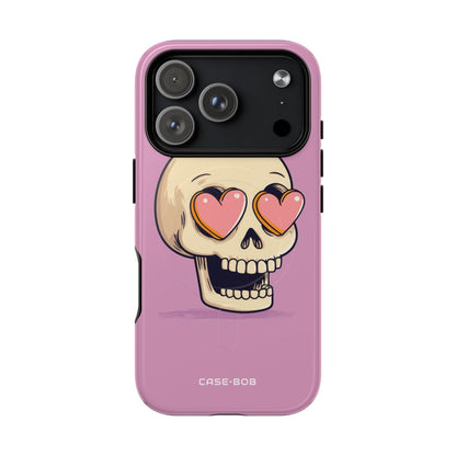 Heart Eyed Skull iPhone 17 Pro Case - Tough+