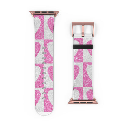 Glitter Heartgrid - Watch Band