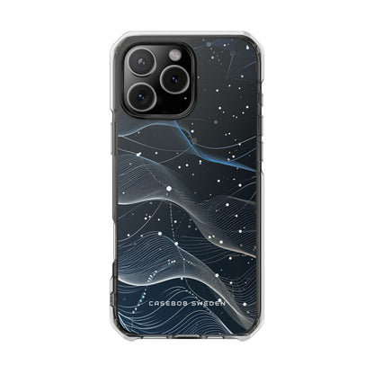 Gradient Neural Waves iPhone 16 - Clear Impact Phone Case