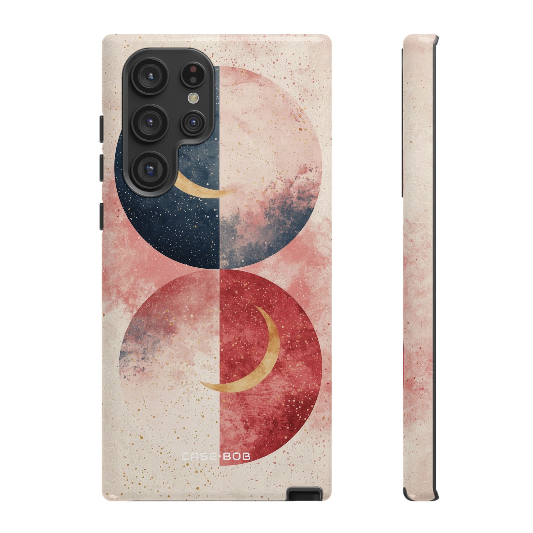 Golden Crescent Circles Samsung S22 Ultra Case - Tough