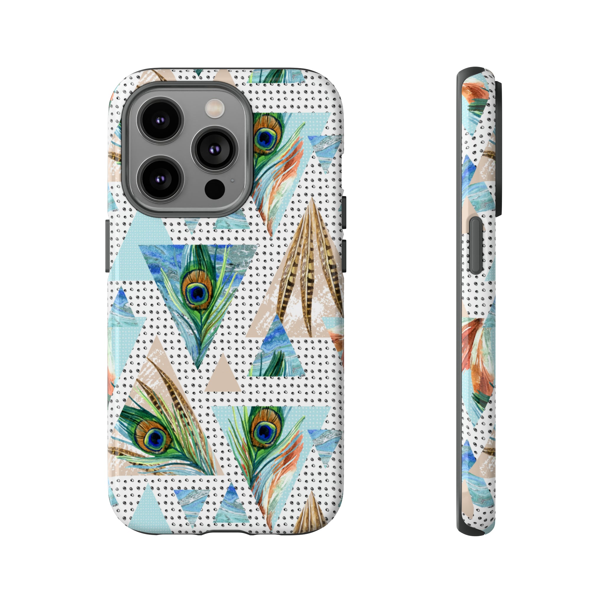 Peacock Feathers - Protective Phone Case