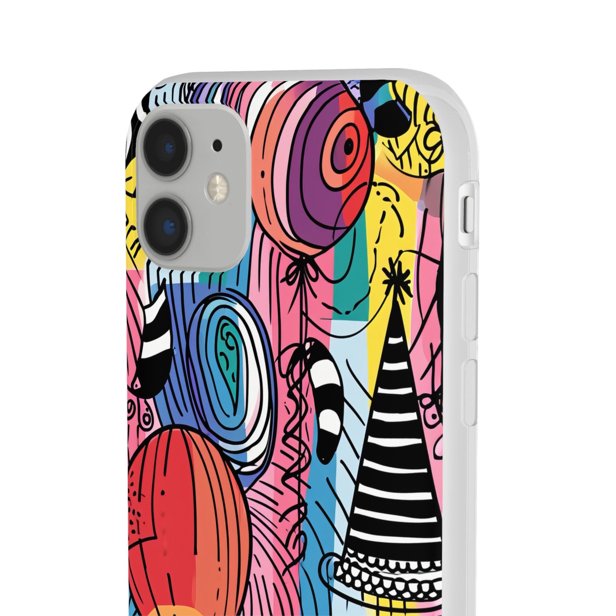 Vibrant Party Whimsy | Flexible Phone Case for iPhone