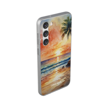 Sunset Palm Samsung S23 Plus Case - Soft