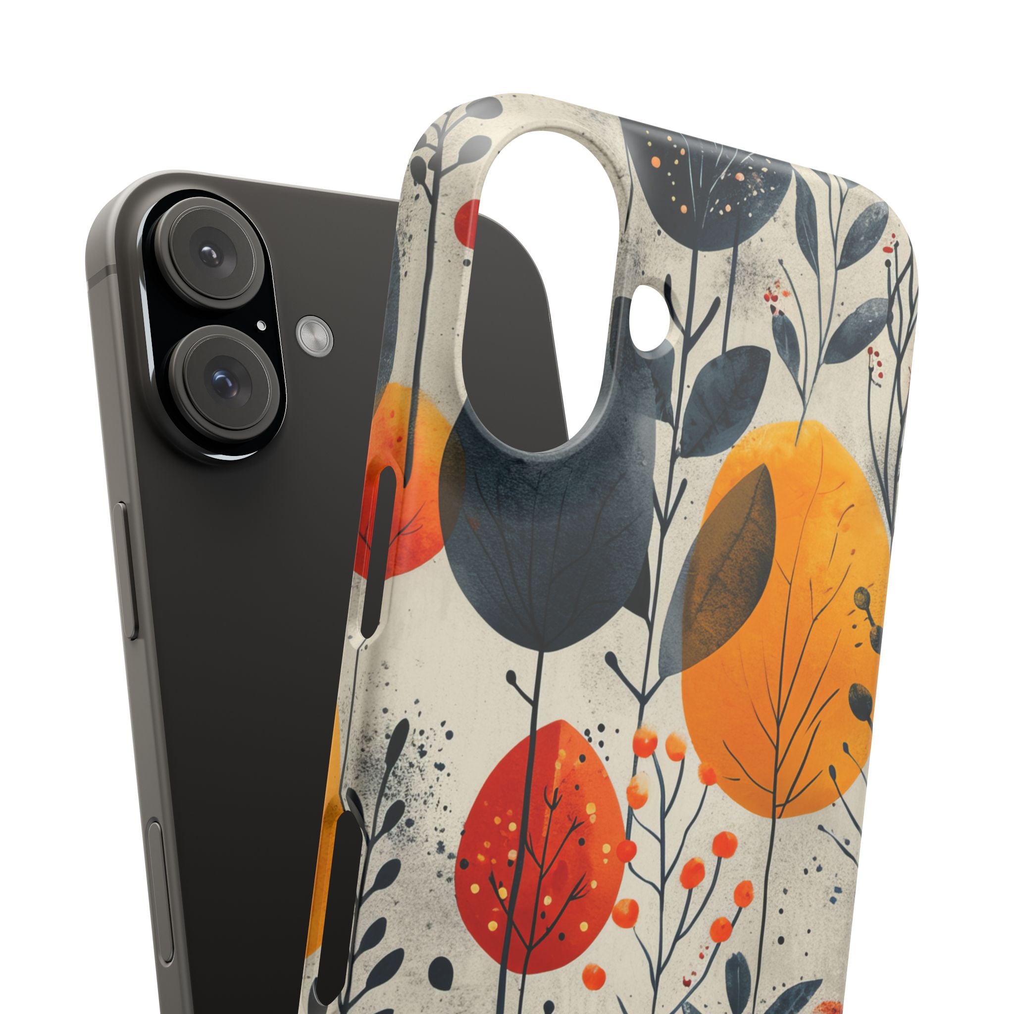 Vibrant Leaf Harmony iPhone 16 - Slim Phone Case