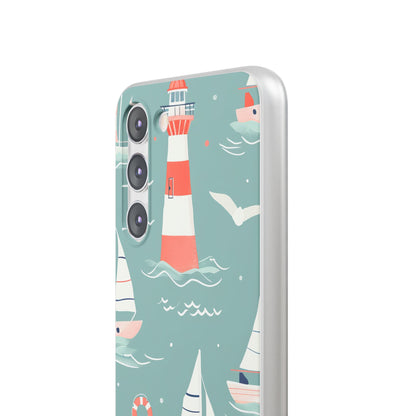 Lighthouse Nautical Charm - Flexi Samsung S23 Phone Case