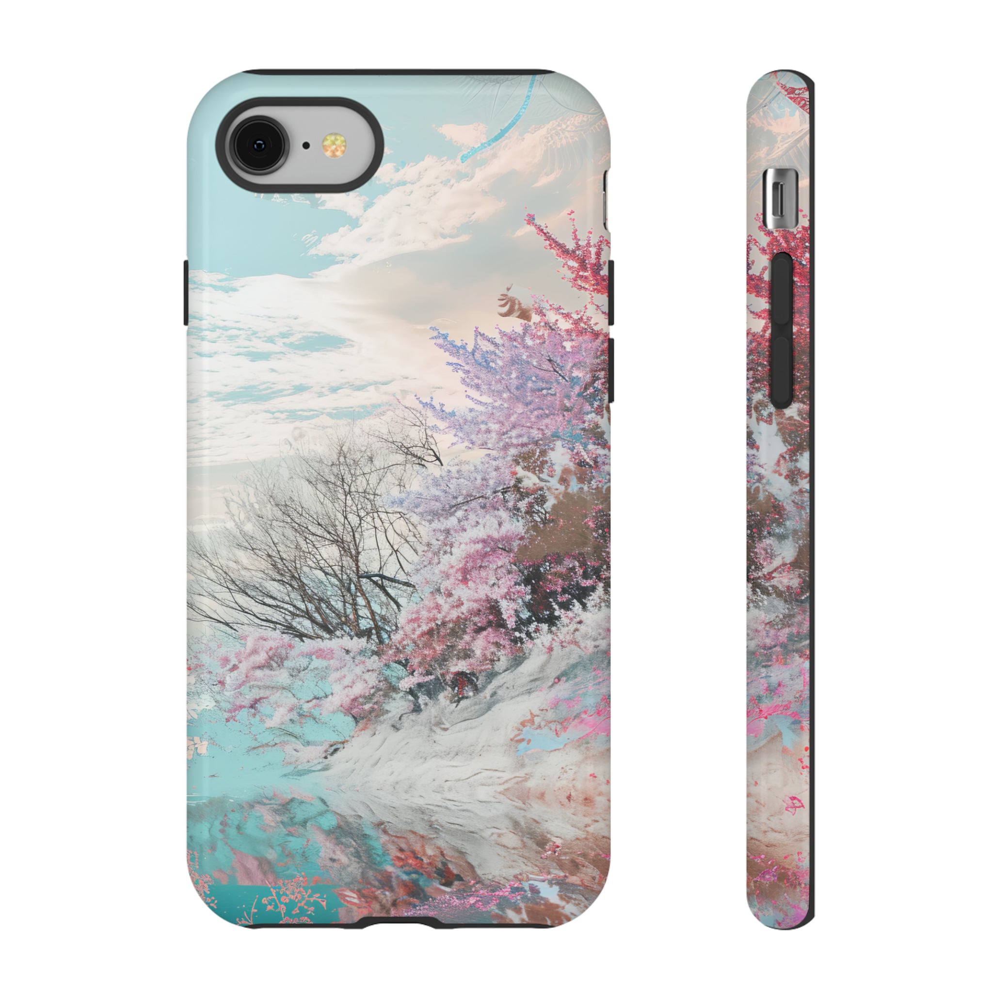 Winter Lake Weave Bliss - Protective Phone Case