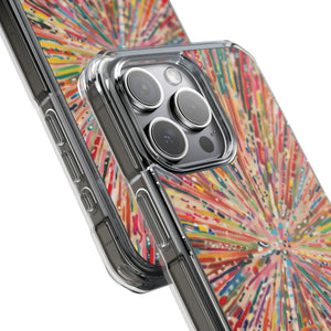 Radiant Burst - Phone Case for iPhone (Clear Impact - Magnetic)