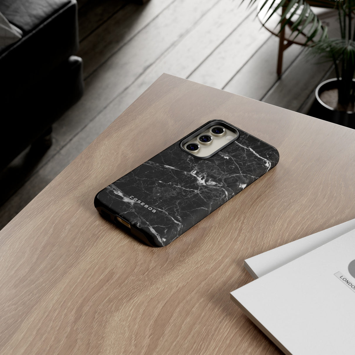 Black Marble - Protective Phone Case