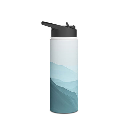 Teal Ridge Layers - Stainless Steel Water Bottle