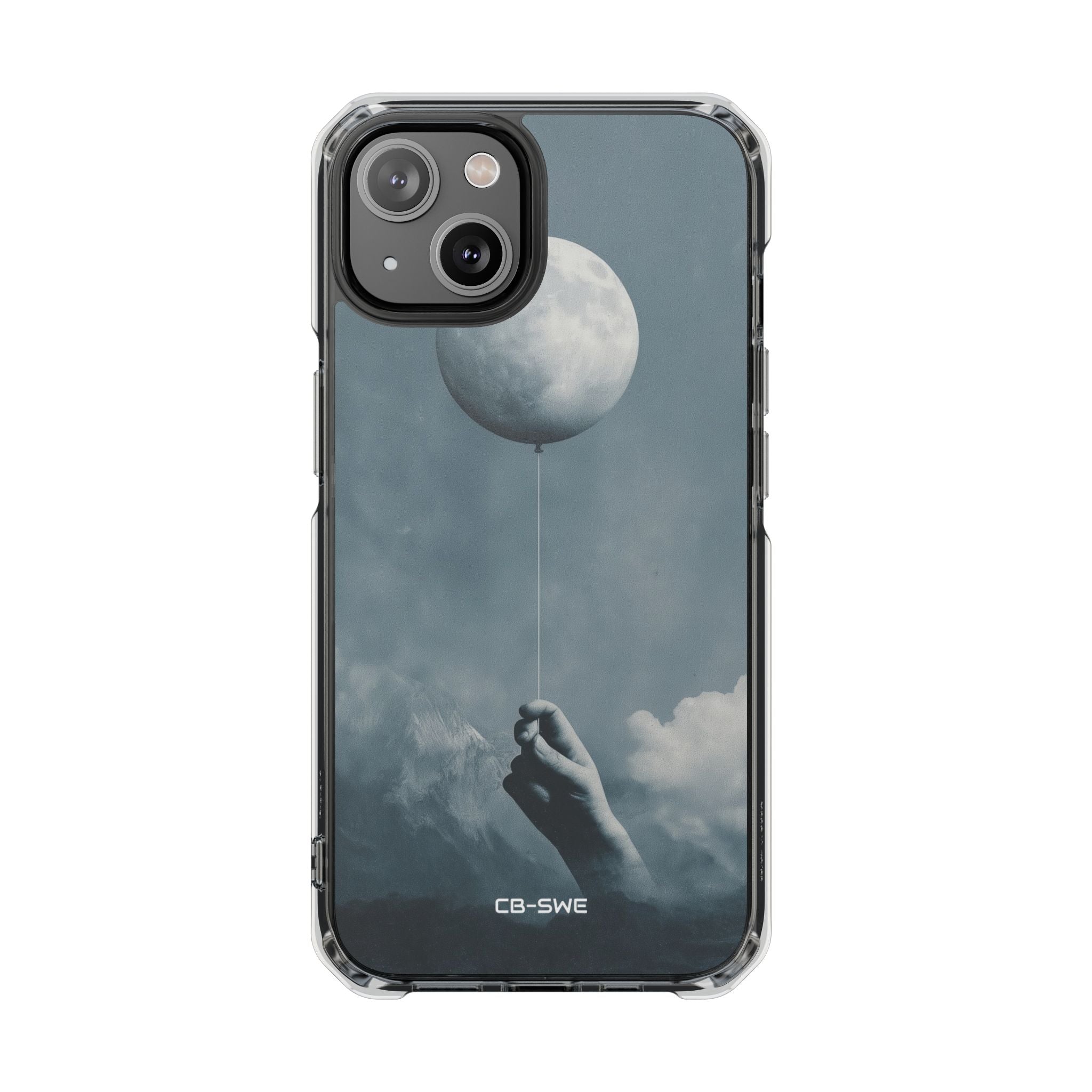 Moon Cradled Softly iPhone Case - Impact