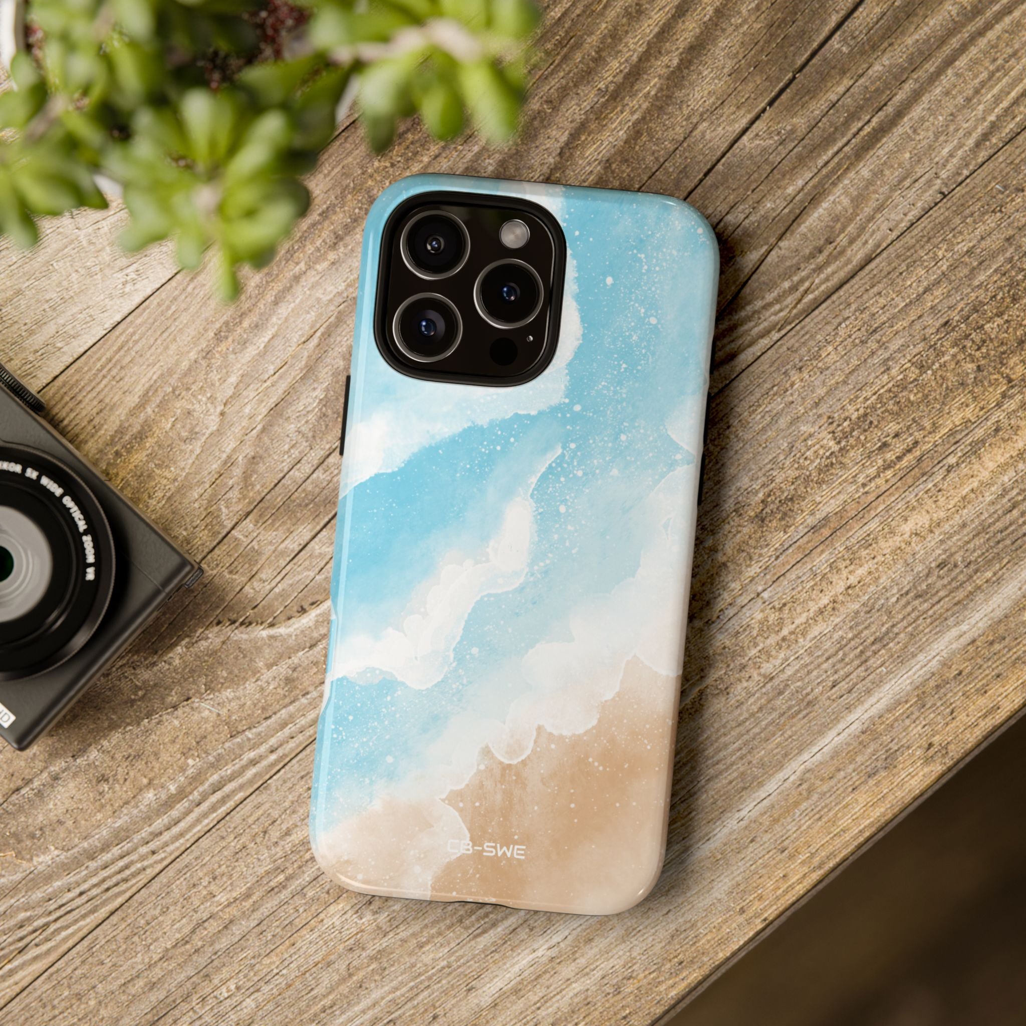 Serene Coastal Whispers - iPhone Case