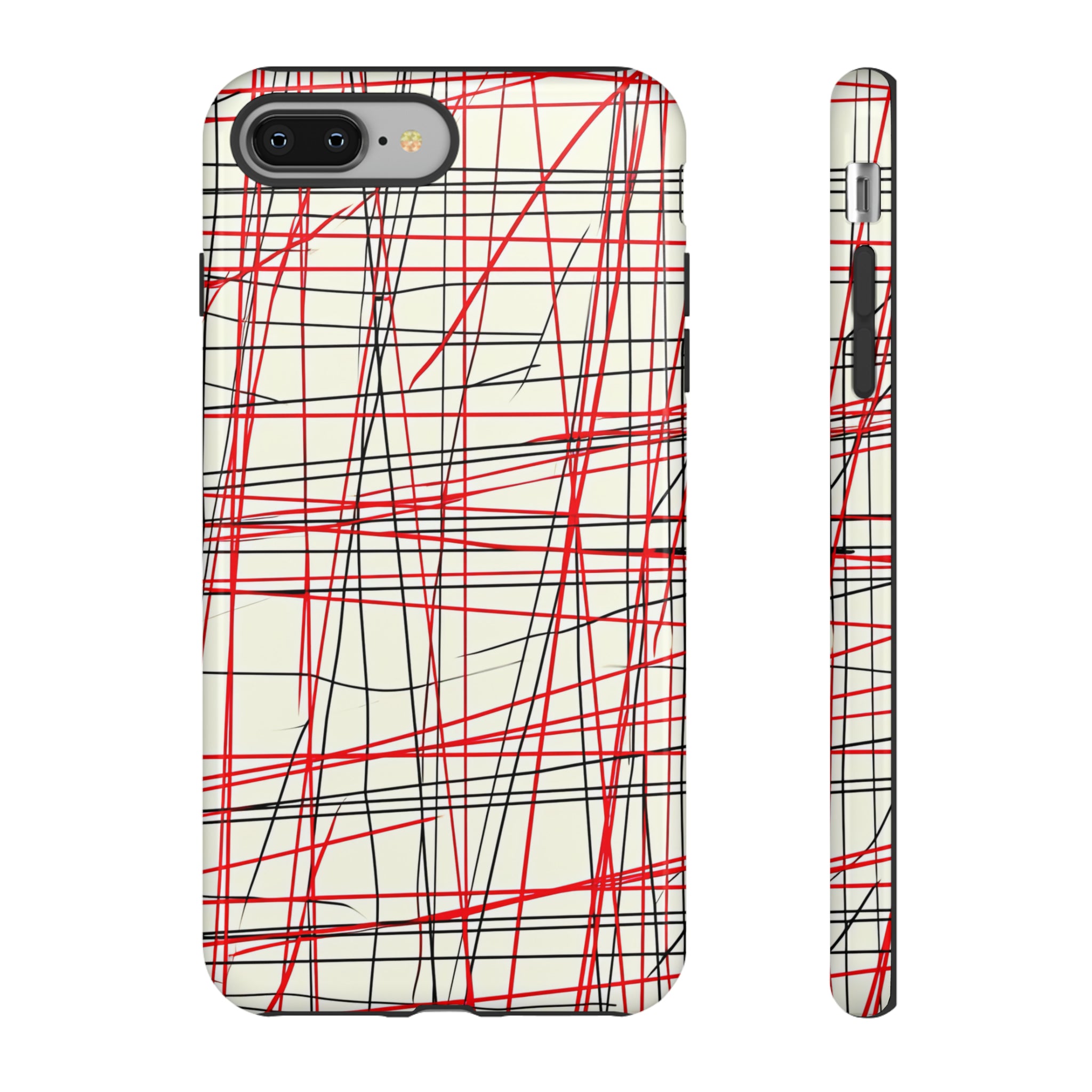 Red Line Minimalist - Protective Phone Case