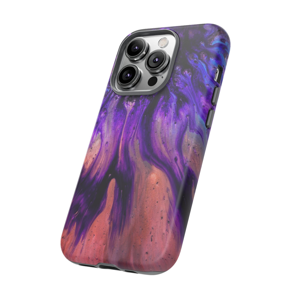 Purple Flow Ink Art iPhone Case (Protective) Phone Case