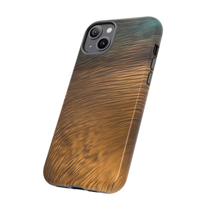 Golden Strokes Ink Art iPhone Case (Protective) Phone Case